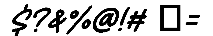 Sketchino Italic Italic Font OTHER CHARS