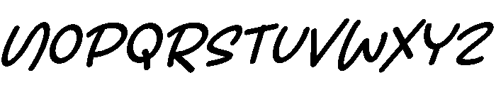 Sketchino Italic Italic Font UPPERCASE