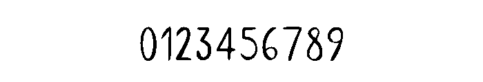 Sketchy Hand Regular Font OTHER CHARS