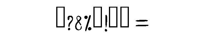 Sketchy Hand Regular Font OTHER CHARS