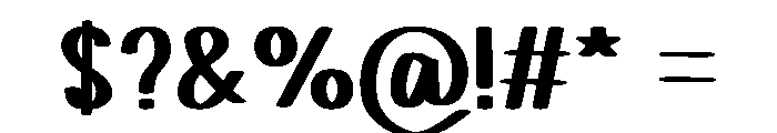 Sketchy Heart Font OTHER CHARS