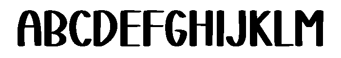 Sketchy Heart Font UPPERCASE