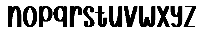 Sketchy Heart Font LOWERCASE