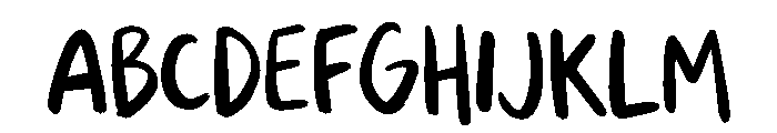 Sketchy Smile Font UPPERCASE