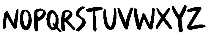 Sketchy Smile Font UPPERCASE