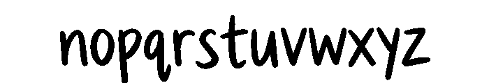 Sketchy Smile Font LOWERCASE