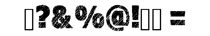 Sketchy Smooth Regular Font OTHER CHARS