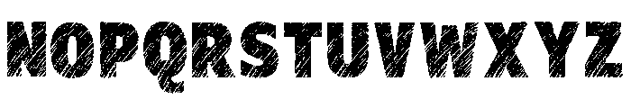 Sketchy Smooth Regular Font LOWERCASE