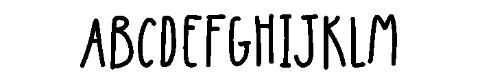 Skinny Beauty Font UPPERCASE