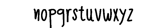 Skinny Beauty Font LOWERCASE