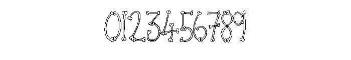 Skinny Bones By Squeeb  Regular Font OTHER CHARS