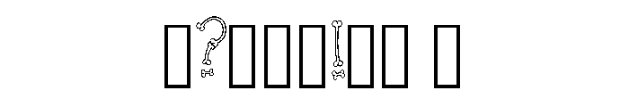 Skinny Bones By Squeeb  Regular Font OTHER CHARS