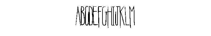 Skinny Deco By Squeeb C Regular Font UPPERCASE