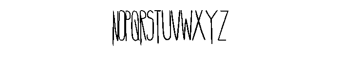 Skinny Deco By Squeeb C Regular Font LOWERCASE