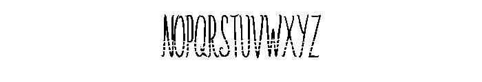 Skinny Horizon By Squee Regular Font LOWERCASE