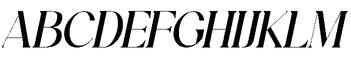 Skinova Italic Font UPPERCASE