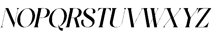 Skinova Italic Font UPPERCASE