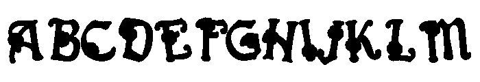 Skittleseed CF Blue Font UPPERCASE