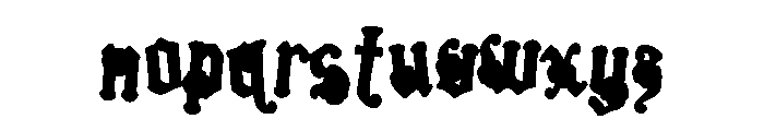 Skittleseed CF Blue Font LOWERCASE