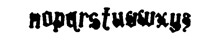 Skittleseed CF Orange Font LOWERCASE