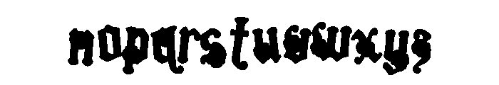 Skittleseed CF Rainbow Font LOWERCASE