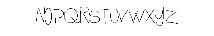 Skool Handwriting By Sq Regular Font UPPERCASE