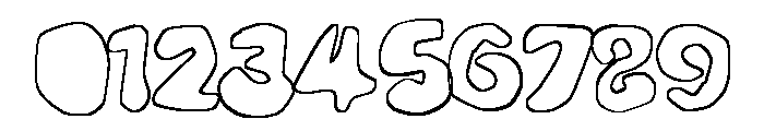 Skrap Kiddo Outline Font OTHER CHARS