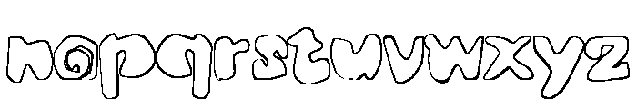 Skrap Kiddo Outline Font LOWERCASE