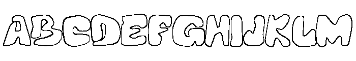 SkrapKiddo-Outline Font UPPERCASE