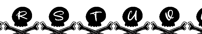 Skull Bag Font UPPERCASE