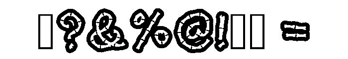 Skull Bone Regular Font OTHER CHARS