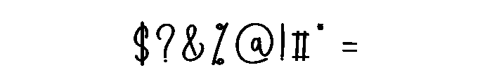Sky Country Font OTHER CHARS
