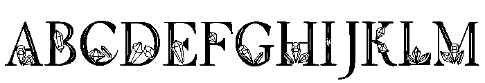 Sky Gem Font UPPERCASE