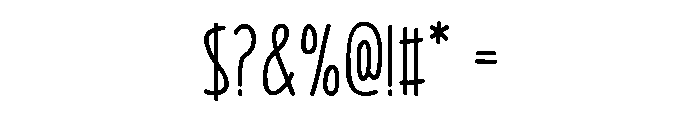 Sky Glow Font OTHER CHARS