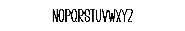 Sky Kloudy Font UPPERCASE