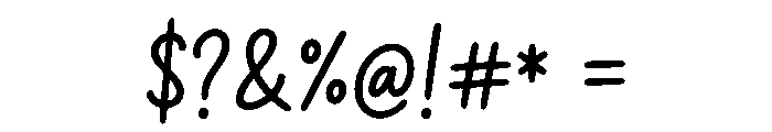 SkyNest Script Font OTHER CHARS