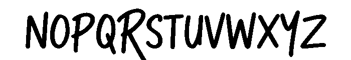 SkyNest Script Font UPPERCASE