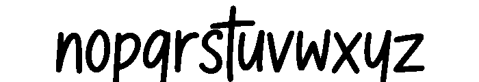 SkyNest Script Font LOWERCASE