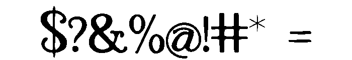 Skyler Font OTHER CHARS