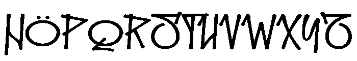 Skylight Grafitty Font UPPERCASE