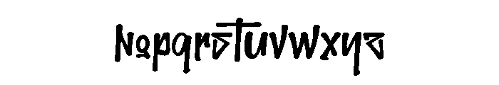 Skylight Grafitty Font LOWERCASE