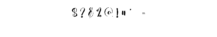 Skylight3 Font OTHER CHARS