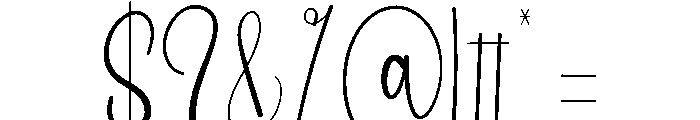 Skynight Font OTHER CHARS
