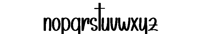Skyting Font LOWERCASE