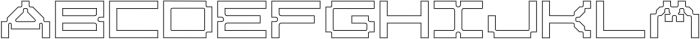 SK Cuber Expanded Outline ttf (400) Font UPPERCASE