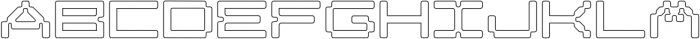 SK Cuber Expanded Rounded Outline ttf (400) Font UPPERCASE