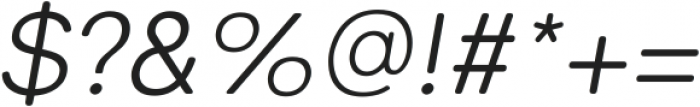 SK Curiosity Rounded Light Italic ttf (300) Font OTHER CHARS