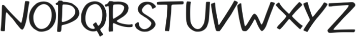 SKCleanHand Regular ttf (400) Font UPPERCASE