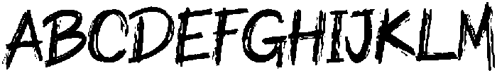 SKETCHY NEO Regular otf (400) Font UPPERCASE