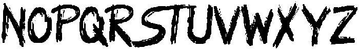 SKETCHY NEO Regular otf (400) Font UPPERCASE